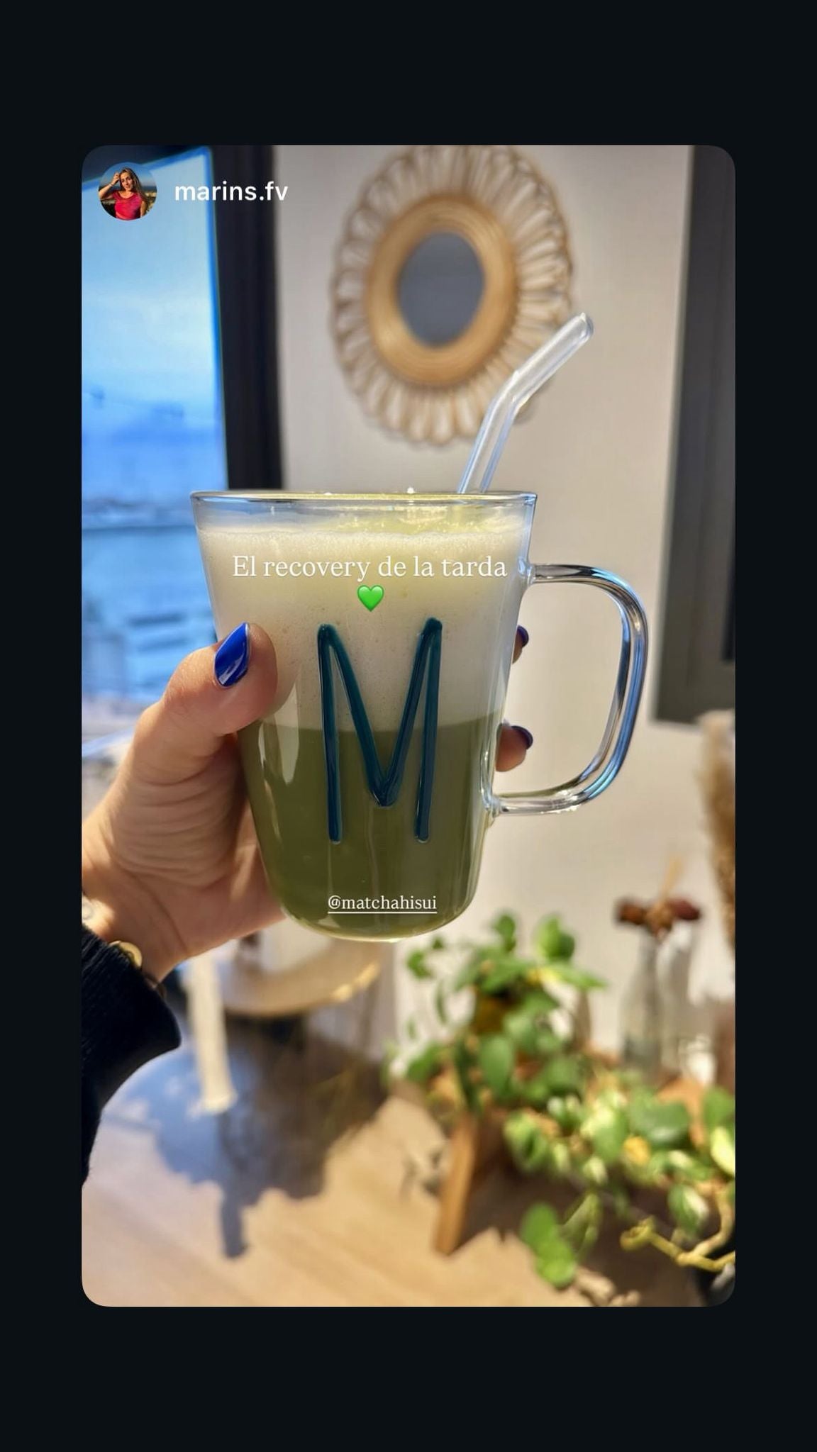 Matcha latte recovery